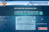 SISTEMA DE INFORMACION SISTEMA DE INFORMACION CAMPAÑA DE VACUNACION CONTRA LA HEPATITIS B Lic. Lidia Mendoza Lara ESTRATEGIA SANITARIA NACIONAL DE INMUNIZACIONES.