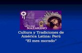 Cultura y Tradiciones de América Latina: Perú “El mes morado”