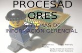 PROCESADORES SISTEMAS DE INFORMACIÓN GERENCIAL Integrantes:Leady Nathaly Álvarez Lady Johanna Quintero Nestor Heiver Rubiano.