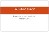 Pronombres: Verbos Reflexivos La Rutina Diaria. Mi carta Queridos amigos y familia, Me encanta Costa Rica, pero es un estilo de vida muy diferente. Voy.