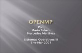 Por: Mario Felaco Mercedes Martinez Sistemas Operativos III Ene-Mar 2007.