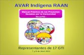 Representantes de 17 GTI 7 y 8 de Abril 2011 AVAR Indígena RAAN.