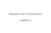 Repaso del Vocabulario Capítulo 4. La A____ mistad.