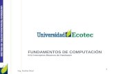 UNIVERSIDAD TECNOLÓGICA ECOTEC. ISO 9001:2008 FUNDAMENTOS DE COMPUTACIÓN IC3 Conceptos Básicos de Hardware Ing. Karina Real 1.