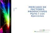 MERCADO DE FACTORES PRODUCTIVOS Parte I con Ejercicios TEMA VIII.