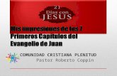 COMUNIDAD CRISTIANA PLENITUD Pastor Roberto Coppin.