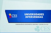 UNIVERSIDADES INTERVENIDAS COORDINACIÓN DE LICENCIAMIENTO, MONITOREO Y CONTROL DE LAS IES.