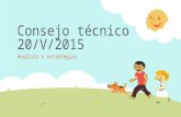 Consejo técnico 20/V/2015 Analisis y estrategias.