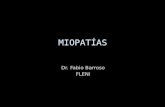 MIOPATÍAS Dr. Fabio Barroso FLENI. EstrategiaDiagnóstica I - Síntomas y Signos Musculares II- Síntomas y Signos Extramusculares III- Fármacos/tóxicos.