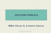 GESTIÓN PÚBLICA MBA Oscar N. Linares Garcia Mag. Oscar N. Linares García.