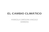 EL CAMBIO CLIMÁTICO MARCELA CAROLINA ANGULO HERRERA.