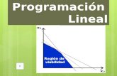 Objetivo educativo El alumno identificará y aplicará el método gráfico de programación lineal para la optimización de recursos en problemas que involucran.