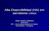 Alta Disponibilidad (HA) em servidores Linux Sérgio Antônio Pohlmann Abril 2010 CI3 – Universidad Nacional de Itapúa Encarnación - Paraguay.