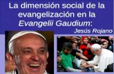 La dimensión social de la evangelización en la Evangelii Gaudium: Jesús Rojano.