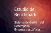 Estudio de Benchmark Sistema de Gestión del Desempeño Empresas españolas Presenta: Marisol Corona Del Carmen.