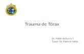 Trauma de Tórax Dr. Pablo Achurra T. Tutor: Dr. Patricio Salas.