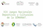 XIX Juegos Nacionales Deportivos y Culturales de la SEMARNAT.