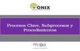 Procesos Clave, Subprocesos y Procedimientos. Procesos Clave Onix 2. Diseñar (15) 2. Diseñar (15) 1. Vender (25) 1. Vender (25) 1.3 Paquete de Proyecto.