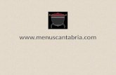 Www.menuscantabria.com. Promoción web de restaurantes. Publicación: Datos de contacto, servicios, mapa de situación, información de menús y cartas, anuncio.