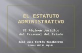 El Régimen Jurídico del Personal del Estado José Luis Cortés Recabarren Fiscal MOP II Región.