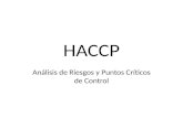HACCP Análisis de Riesgos y Puntos Críticos de Control.