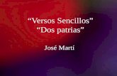 “Versos Sencillos” “Dos patrias” José Martí. 8/21/2015Template copyright 2005  Datos del autor: Poeta, escritor, ensayista cubano.