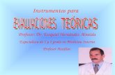 Instrumentos para Profesor: Dr. Esequiel Hernández Almeida Especialista de 1 y 2 grado en Medicina Interna Profesor Auxiliar.