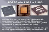 80286 (de 1.982 a 1.986) insertado en un socket de 68 pines, si bien también hubo versiones en formato chip de 68 contactos. Los primeros 80286 tenían.