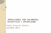 INFECCIONES POR CHLAMYDIA, RICKETTSIA Y MYCOPLASMA Pedro Alarcón Blanco AulaMIR 2011.