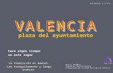 música: VALENCIA compositor: Maestro Padilla interpretada por la banda Municipal de Valencia plaza del ayuntamiento La transición es manual. Lee tranquilamente.