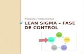 LEAN SIGMA – FASE DE CONTROL Propósito y herramientas 1.