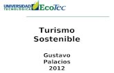 Turismo Sostenible Gustavo Palacios 2012. Retos para un turismo sostenible Reto 1: Crecimiento dinámico - Escoger servidores turísticos que disminuyan.