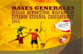 Los XXVI Juegos Deportivos se desarrollarán en el Estadio Español Chiguayante (O´Higgins 699, Chiguayante) los días viernes 13, sábado 14 y domingo 15.