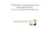 Portal de capacitación de Research4Life (Curso avanzado Module 8)