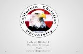 Hebreo Bíblico I California Christian University Para Cursos de Teología Clas e 1.