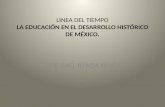 LINEA DEL TIEMPO LA EDUCACIÓN EN EL DESARROLLO HISTÓRICO DE MÉXICO. JOSE ISAEL BANDA FRAGA.