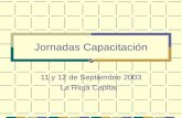 Jornadas Capacitación 11 y 12 de Septiembre 2003 La Rioja Capital.
