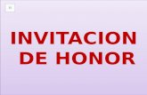 INVITACION DE HONOR Misa de Honras CARMEN LUISA ANTEZANA RIVERA DE OLIVA EN HONOR DE.