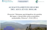 Fundación de Asistencia Internacional (FAI) ALMACENAMIENTO SEGURO DEL AGUA EN EL HOGAR CONSULTAS aguapetorca@upla.cl cecilia.rivera@upla.cl Proyecto “Sistemas.