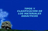 TIPOS Y CLASIFICACIÓN DE LOS MATERIALES DIDÁCTICOS.