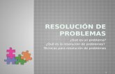 ¿Qué es un problema? ¿Qué es la resolución de problemas? Técnicas para resolución de problemas 1.