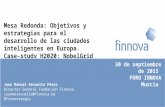 23 de Septiembre de 2015 Bilbao Juan Manuel Revuelta Pérez Director General de la Fundación Finnova juanmarevuelta@finnova.be Mesa Redonda: Objetivos y.