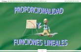 Tema 1: - 1 - PROPORCIONALIDAD Y FUNCIONES LINEALESMATEMÁTICAS III.