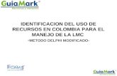 IDENTIFICACION DEL USO DE RECURSOS EN COLOMBIA PARA EL MANEJO DE LA LMC - METODO DELPHI MODIFICADO-