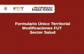 Formulario Único Territorial Modificaciones FUT Sector Salud.