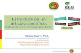 Nikolay Aguirre, Ph.D. Director de la línea de investigación: Biodiversidad y Biotecnología nikolay.aguirre@gmail.com  Estructura.