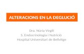 ALTERACIONS EN LA DEGLUCIÓ Dra. Núria Virgili S. Endocrinologia i Nutrició Hospital Universitari de Bellvitge.