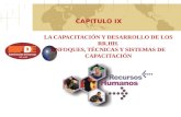 LA CAPACITACIÓN Y DESARROLLO DE LOS RR.HH. ENFOQUES, TÉCNICAS Y SISTEMAS DE CAPACITACIÓN CAPITULO IX.