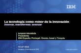 Zaragoza, 22 de marzo de 2006 © 2006 IBM Corporation La tecnología como motor de la innovación innovar, transformar, avanzar Amparo Moraleda Presidenta.