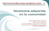 Neumonía adquirida en la comunidad José María Molero García Médicos de Familia CS San Andrés (DA Centro- Madrid) Grupo de Enfermedades Infecciosas semFYC/SoMaMFYC.